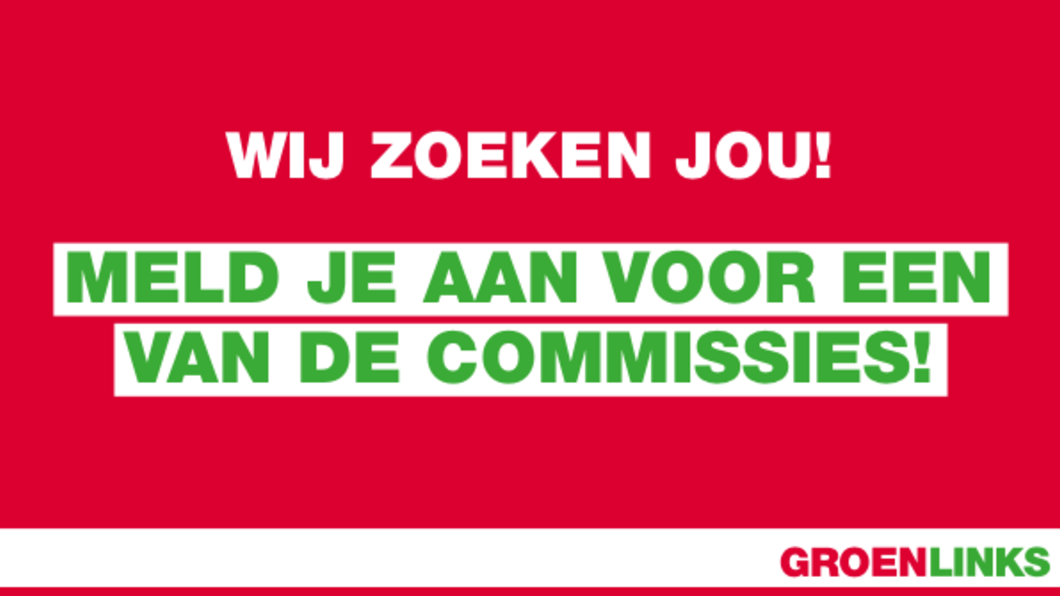 Meld je aan voor een van de commissies!